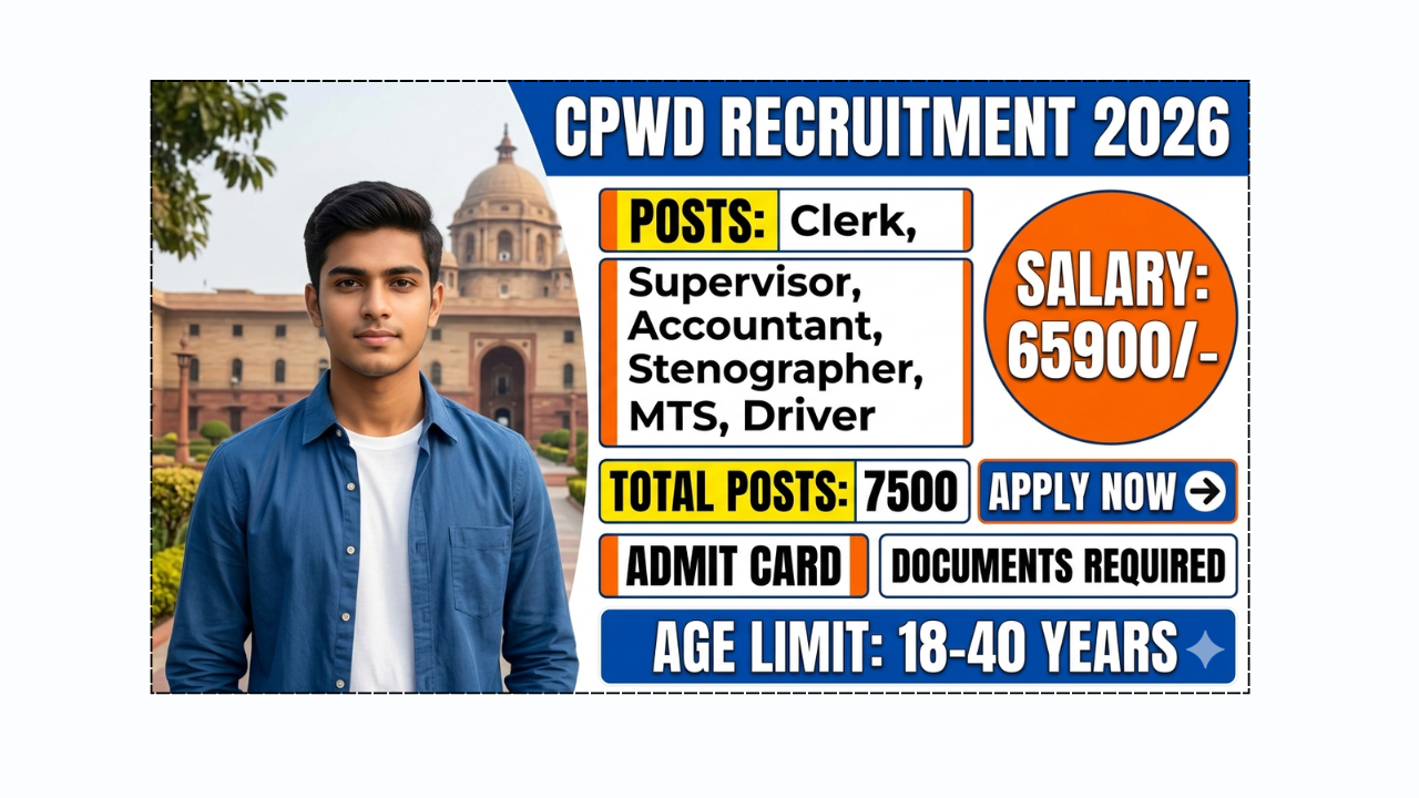 CPWD Recruitment 2026