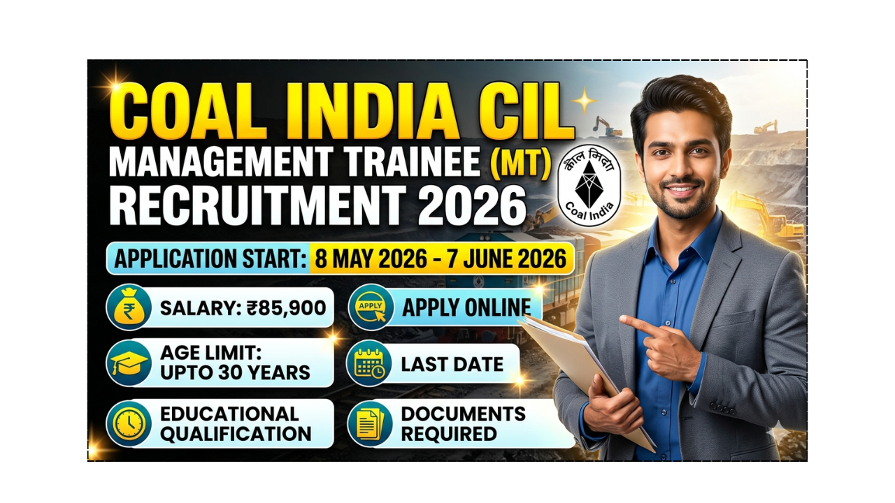 Coal India CIL Management Trainee MT Recruitment 2026