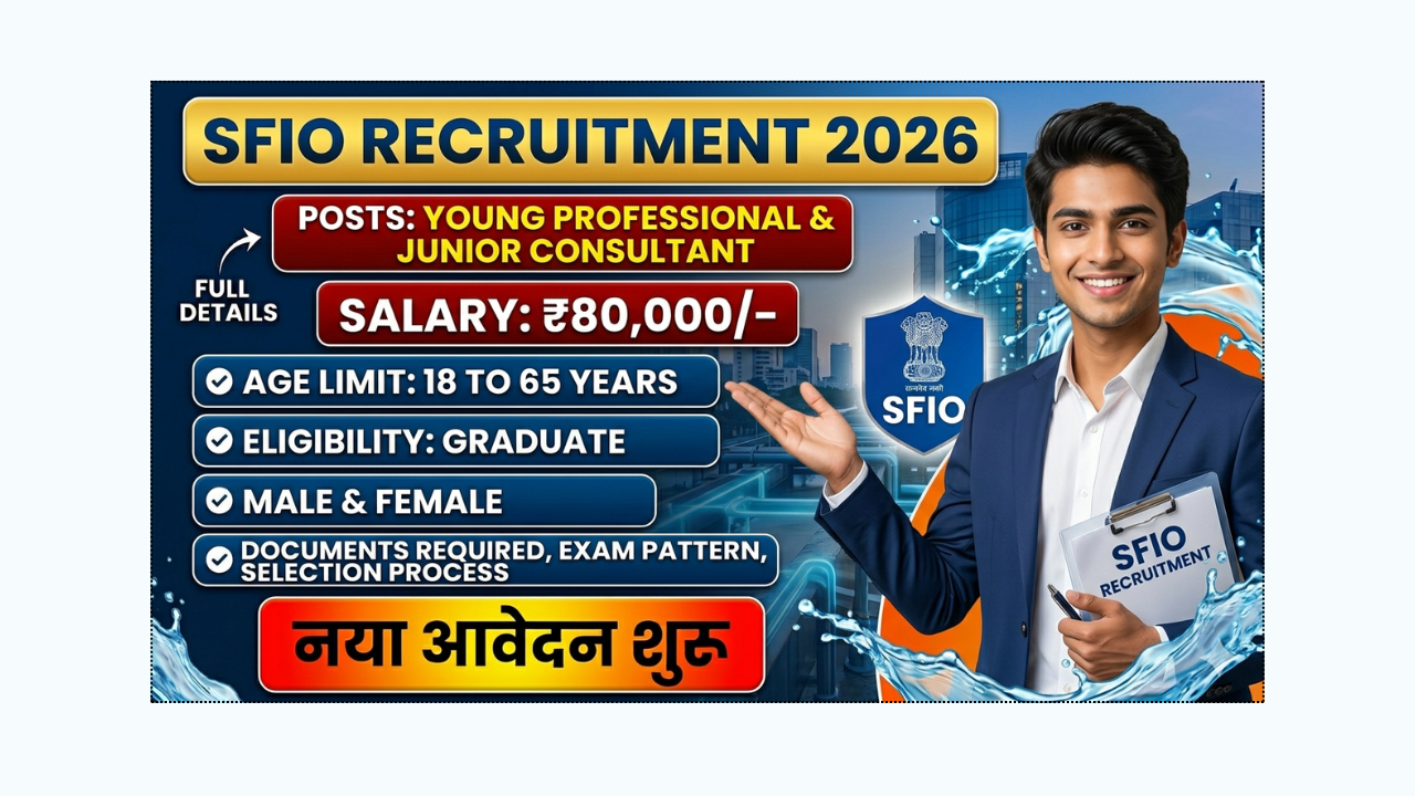 SFIO Recruitment Young Professionals 2026