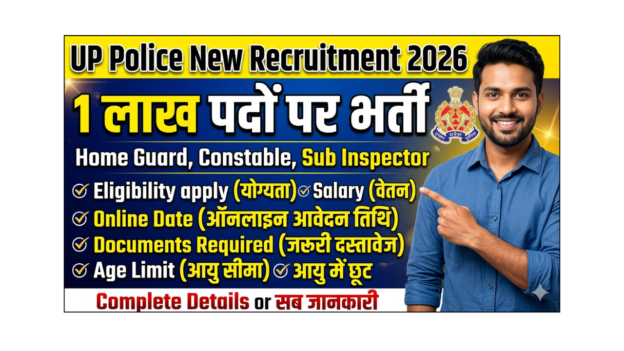 UP Police New Recruitment 2026