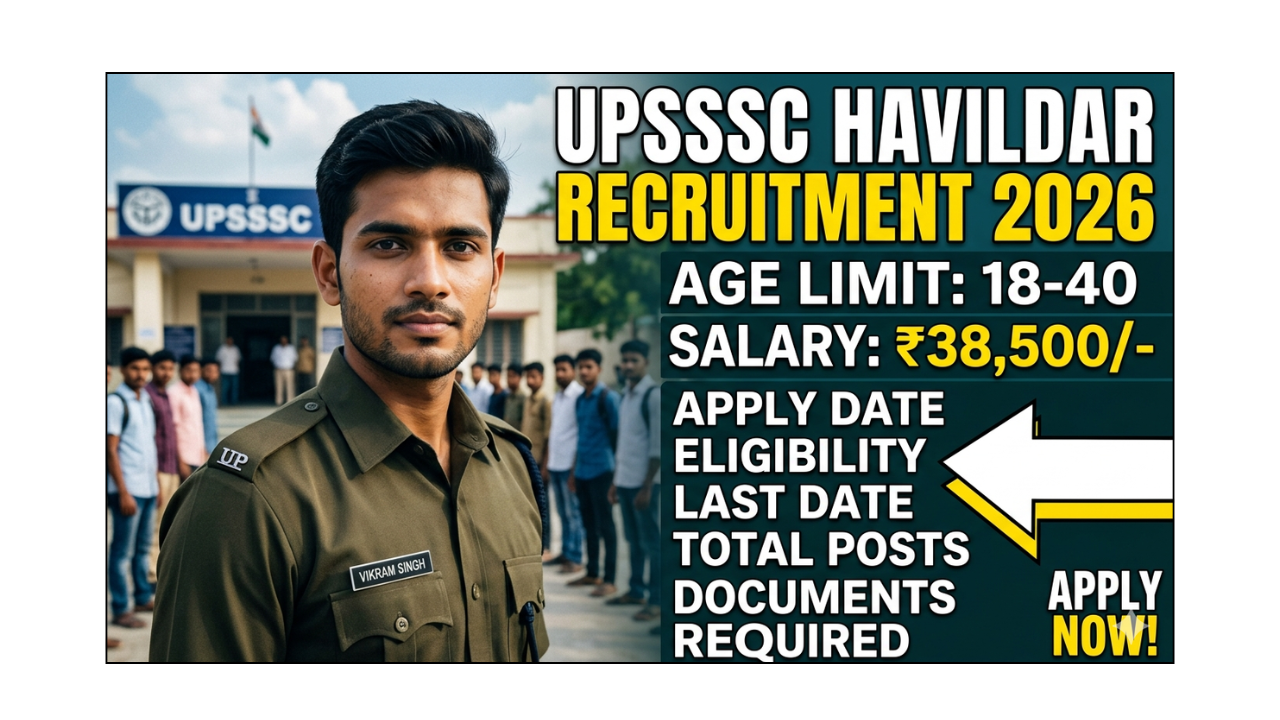 UPSSSC Havildar Instructor Recruitment 2026