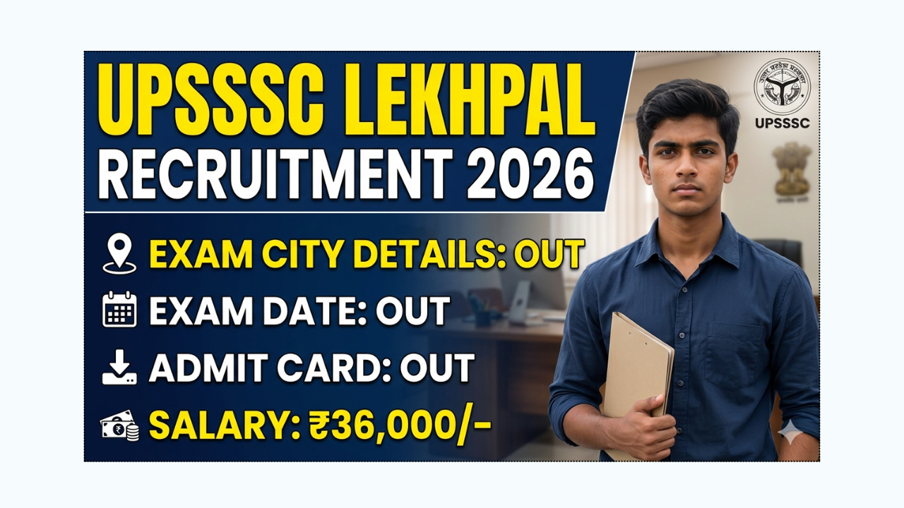 UPSSSC Lekhpal Recruitment 2026 Exam Date OUT For 7994 Posts