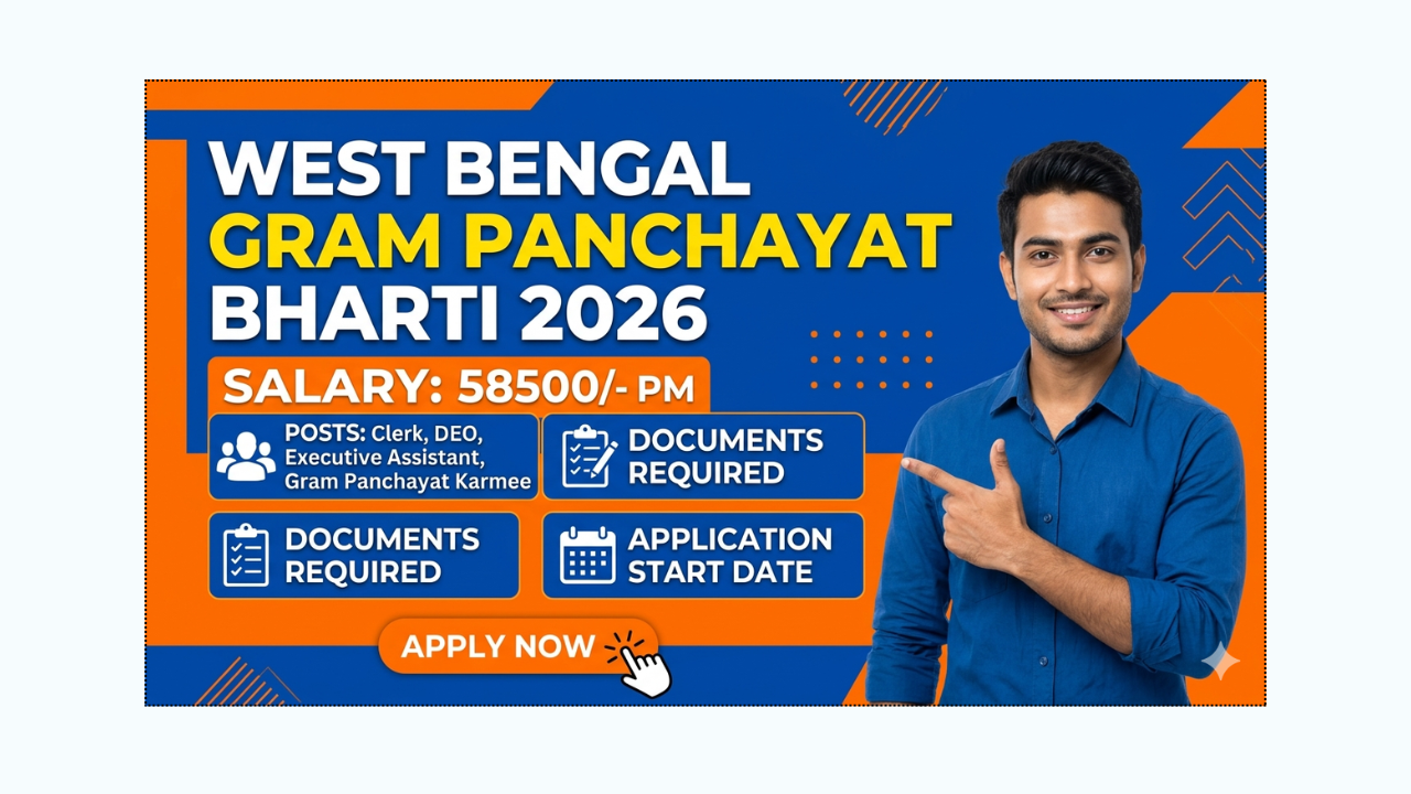 WB Panchayat Recruitment 2026 Apply Date, Total Posts, Eligibility, Salary