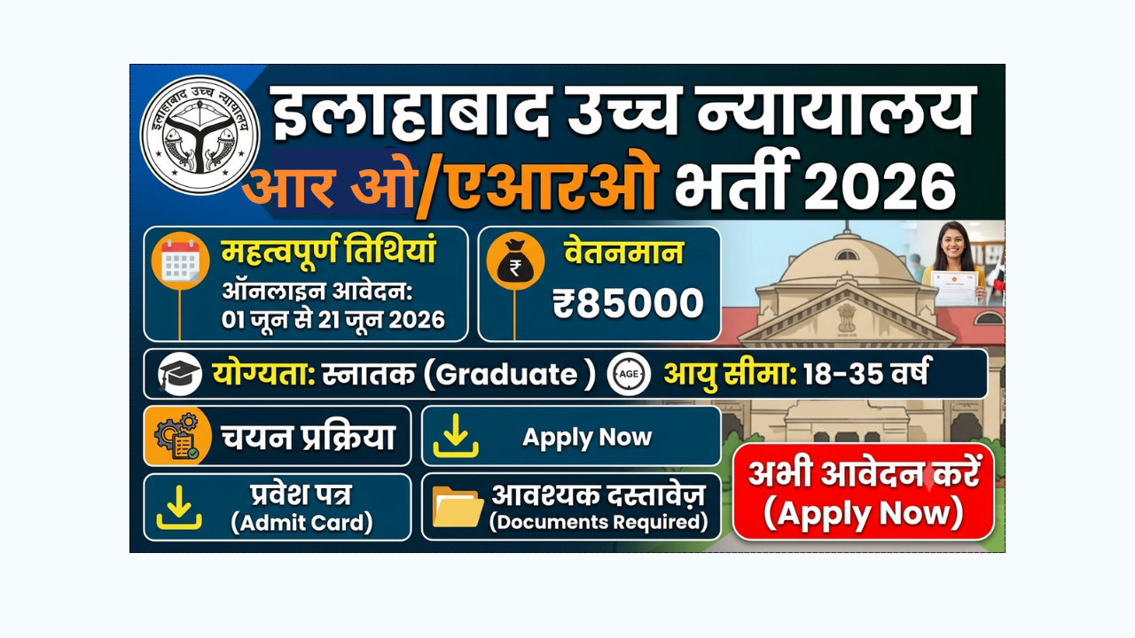 Allahabad High Court RO ARO CA Recruitment 2026