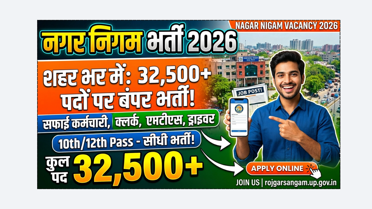 Nagar Nigam Vacancy 2026 Apply Online Salary ₹65,000