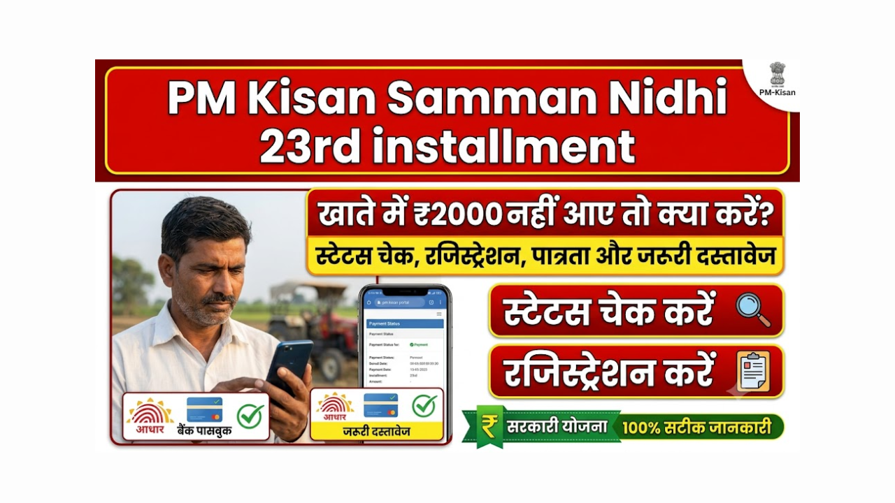 PM Kisan Samman Nidhi 23rd installment 20th june