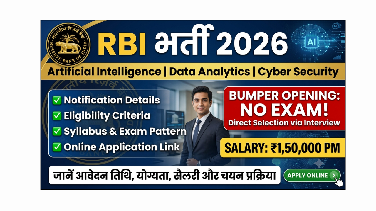 RBI Young Professional Recruitment 2026