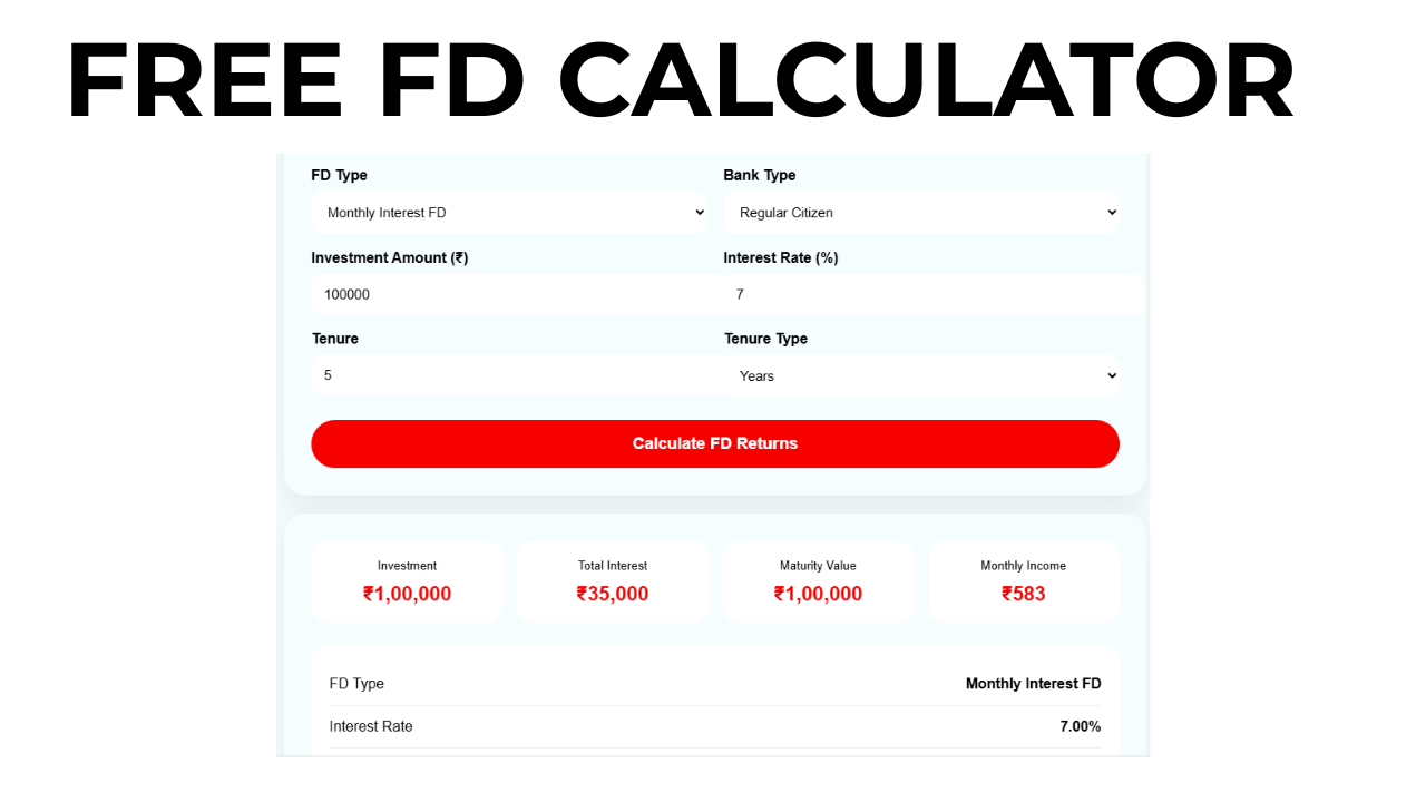 free fd calculator